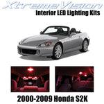 XtremeVision Interior LED for Honda S2000 S2K 2000-2009 (4 Pieces) Red Interior