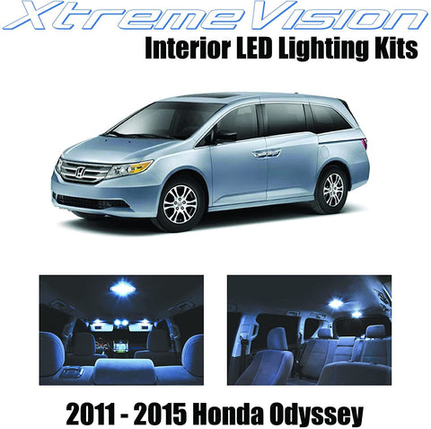 XtremeVision Interior LED for Honda Odyssey 2011-2015 (16 Pieces) Cool White Interior LED Kit + Installation Tool