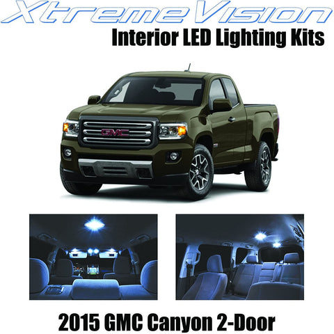 Xtremevision Interior LED for GMC Canyon 2-Door 2015+ (12 Pieces) Interior LED Kit + Installation Tool