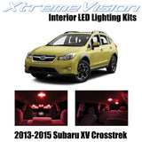 XtremeVision Interior LED for Subaru XV Crosstrek 2013-2015 (6 Pieces) Red Inter