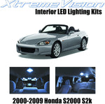 XtremeVision Interior LED for Honda S2000 S2K 2000-2009 (4 Pieces) Cool White Interior LED Kit + Installation Tool