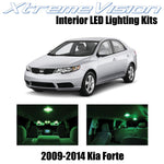 XtremeVision Interior LED for Kia Forte 2009-2014 (8 Pieces) Green Interior LED