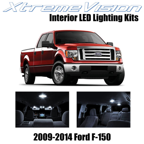 XtremeVision Interior LED for Ford F-150 2009-2014 (12 Pieces) Pure White Interi