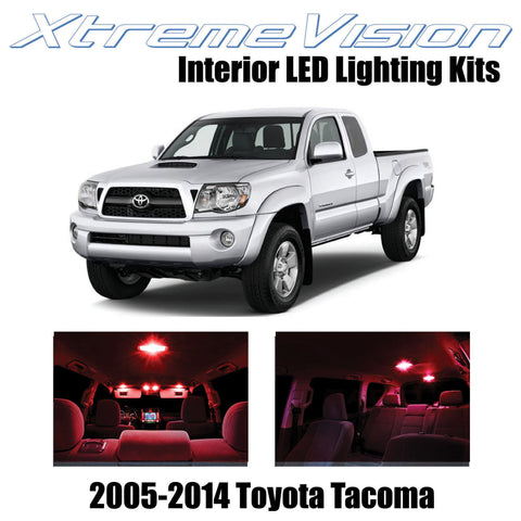 XtremeVision Interior LED for Toyota Tacoma 2005-2014 (6 Pieces) Red Interior LE