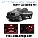 XtremeVision Interior LED for Dodge Ram 2009-2015 (6 Pieces) Red Interior LED Ki