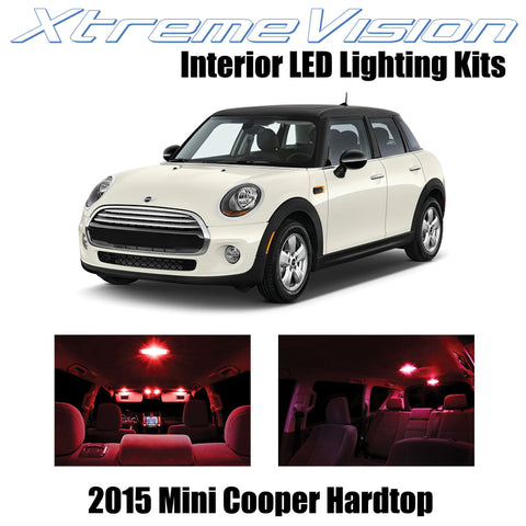 XtremeVision Interior LED for Mini Cooper 2015+ Hardtop 4 Doors (7 Pieces) Red I