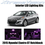 XtremeVision Interior LED for Hyundai Elantra GT Hatchback 2015+ (9 Pieces) Pink