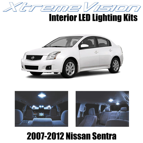 XtremeVision Interior LED for Nissan Sentra 2007-2012 (6 Pieces) Cool White Inte