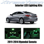 XtremeVision Interior LED for Hyundai Sonata 2011-2014 (8 Pieces) Green Interior