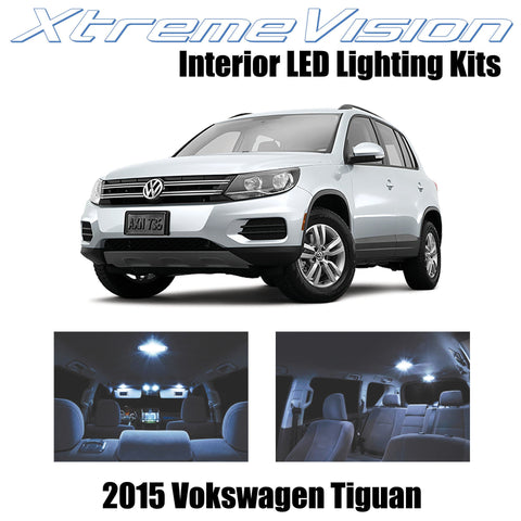 XtremeVision Interior LED for Volkswagen Tiguan 2015+ (9 Pieces) Cool White Inte