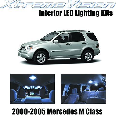 Xtremevision Interior LED for Mercedes M Class 2000-2005 (18 Pieces) Interior LED Kit + Installation Tool