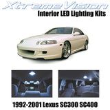XtremeVision Interior LED for Lexus SC300 SC400 1992-2001 (5 Pieces) Cool White