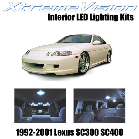 XtremeVision Interior LED for Lexus SC300 SC400 1992-2001 (5 Pieces) Cool White