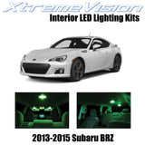 XtremeVision Interior LED for Subaru BRZ 2013-2015 (10 Pieces) Green Interior LE