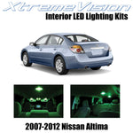 XtremeVision Interior LED for Nissan Altima Sedan 2007-2012 (10 Pieces) Green In