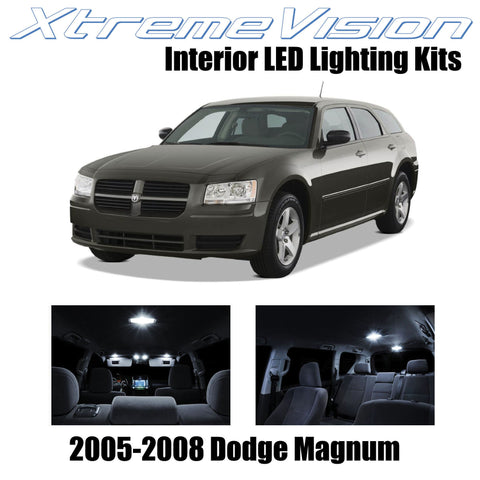 XtremeVision Interior LED for Dodge Magnum 2005-2008 (7 Pieces) Pure White Inter