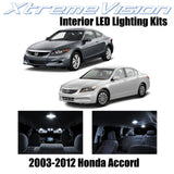 XtremeVision Interior LED for Honda Accord 2003-2012 (12 Pieces) Pure White Inte