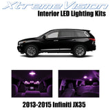 XtremeVision Interior LED for Infiniti JX35 2013-2015 (11 Pieces) Pink Interior