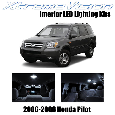 XtremeVision Interior LED for Honda Pilot 2006-2008 (12 Pieces) Pure White Inter