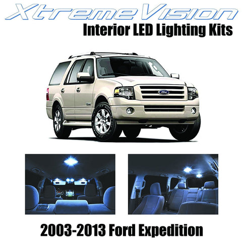 XtremeVision LED for Ford Expedition 2003-2013 (14 Pieces) Cool White Premium Interior LED Kit Package+installation