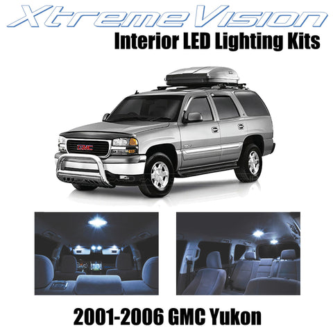 XtremeVision Interior LED for GMC Yukon 2001 - 2006 (18 Pieces) Cool White Inter