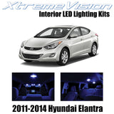 XtremeVision Interior LED for Hyundai Elantra 2011-2014 (4 Pieces) Blue Interior