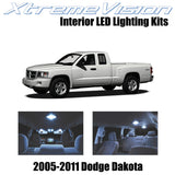XtremeVision Interior LED for Dodge Dakota 2005-2011 (8 Pieces) Cool White Inter