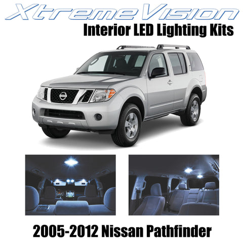 XtremeVision Interior LED for Nissan Pathfinder 2005-2012 (10 Pieces) Cool White
