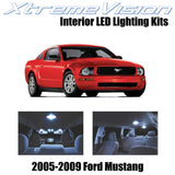 XtremeVision Interior LED for Ford Mustang 2005-2009 (4 Pieces) Cool White Inter