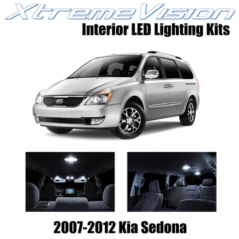 XtremeVision Interior LED for Kia Sedona 2007-2012 (11 Pieces) Pure White Interi