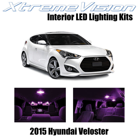 XtremeVision Interior LED for Hyundai Veloster w/Panoramic Roof 2015+ (9 Pieces)