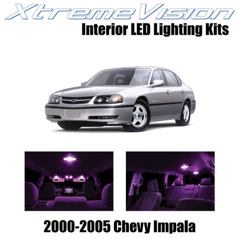 XtremeVision Interior LED for Chevy Impala 2000-2005 (16 Pieces) Pink Interior L