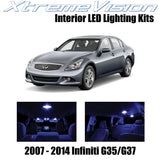 XtremeVision Interior LED for Infiniti G35 G37 Sedan 2007-2014 (10 Pieces) Blue