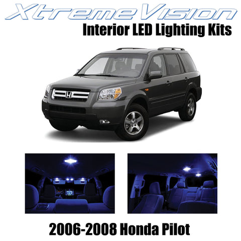XtremeVision Interior LED for Honda Pilot 2006-2008 (12 Pieces) Blue Interior LE