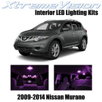 XtremeVision Interior LED for Nissan Murano 2009-2014 (10 Pieces) Pink Interior