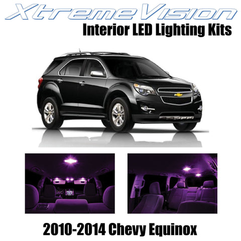 XtremeVision Interior LED for Chevy Equinox 2010-2014 (11 Pieces) Pink Interior