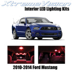 XtremeVision Interior LED for Ford Mustang 2010-2014 (5 Pieces) Red Interior LED