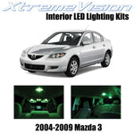 XtremeVision Interior LED for Mazda 3 MS3 2004-2009 (10 Pieces) Green Interior L