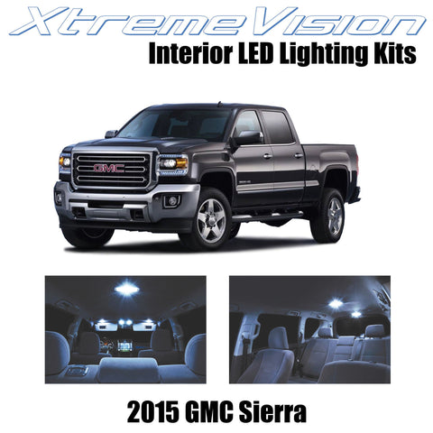 XtremeVision Interior LED for GMC Sierra 2015+ (2 Pieces) Cool White Interior LE