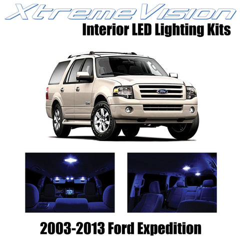XtremeVision Interior LED for Ford Expedition 2003-2013 (14 Pieces) Blue Interio