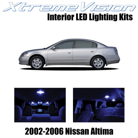 XtremeVision Interior LED for Nissan Altima Sedan 2002-2006 (10 Pieces) Blue Int