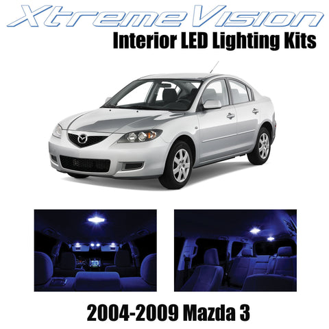 XtremeVision Interior LED for Mazda 3 MS3 2004-2009 (10 Pieces) Blue Interior LE