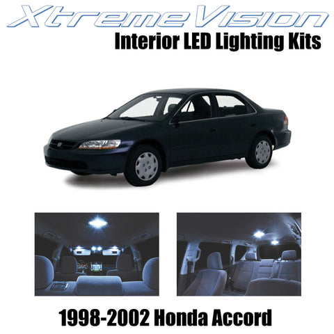 XtremeVision Interior LED for Honda Accord 1998-2002 (12 Pieces) Cool White Inte
