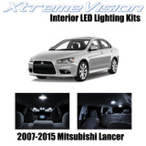 XtremeVision Interior LED for Mitsubishi Evo Lancer 2007-2015 (8 Pieces) Pure Wh
