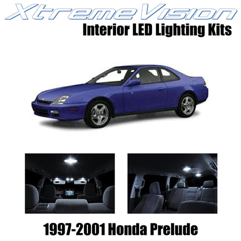 XtremeVision Interior LED for Honda Prelude 1997-2001 (5 Pieces) Pure White Inte