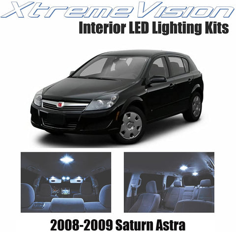 XtremeVision Interior LED for Saturn Astra 2008-2009 (6 Pieces) Cool White Interior LED Kit + Installation Tool
