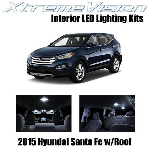 XtremeVision Interior LED for Hyundai Santa Fe w/Panoramic Roof 2015+ (9 Pieces)