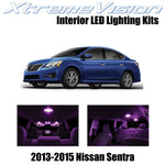 XtremeVision Interior LED for Nissan Sentra 2013-2015 (4 Pieces) Pink Interior L