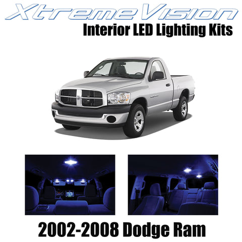 XtremeVision Interior LED for Dodge Ram 2002-2008 (10 Pieces) Blue Interior LED