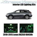 XtremeVision Interior LED for Lexus RX350 RX450h 2010-2015 (10 Pieces) Green Int